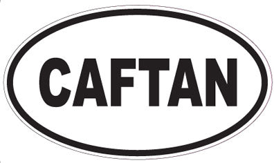 CAFTAN - Oval Sticker