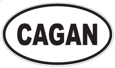 CAGAN - Oval Sticker