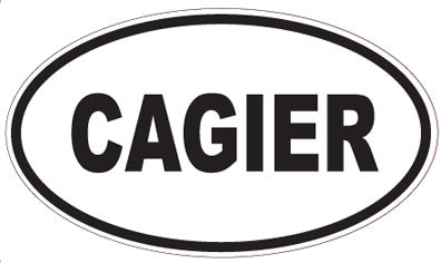 CAGIER - Oval Sticker