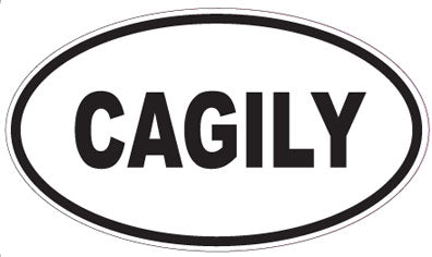 CAGILY - Oval Sticker
