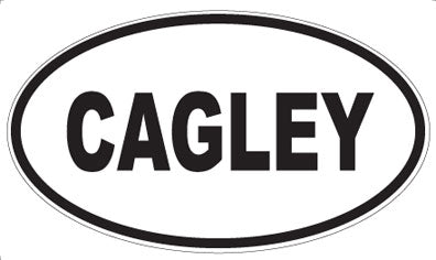 CAGLEY - Oval Magnet