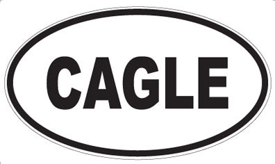 CAGLE - Oval Magnet