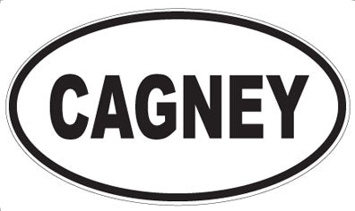 CAGNEY - Oval Magnet