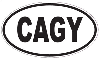 CAGY - Oval Sticker