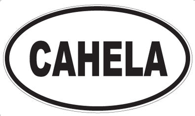 CAHELA - Oval Sticker