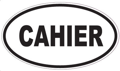 CAHIER - Oval Sticker