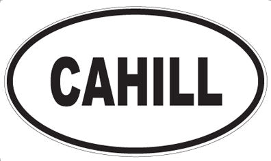 CAHILL - Oval Sticker