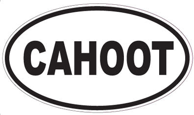 CAHOOT - Oval Sticker