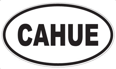 CAHUE - Oval Magnet