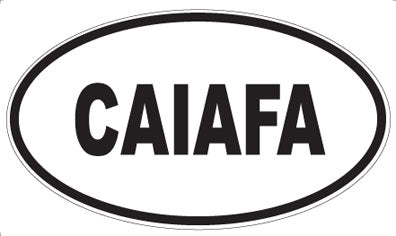 CAIAFA - Oval Sticker