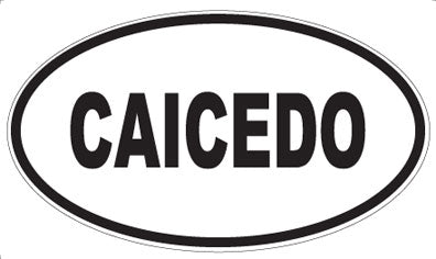CAICEDO - Oval Sticker