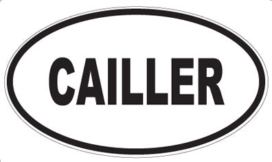 CAILLER - Oval Sticker