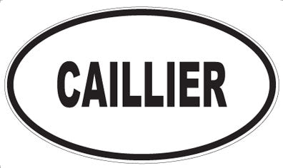 CAILLIER - Oval Magnet