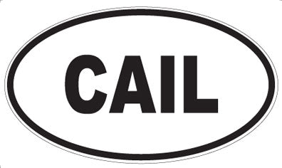 CAIL - Oval Magnet