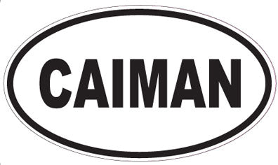CAIMAN - Oval Sticker