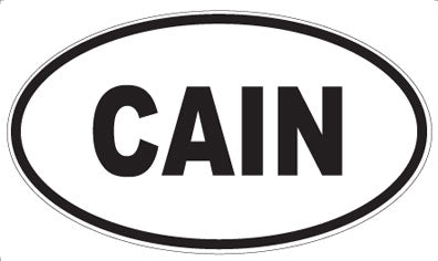 CAIN - Oval Magnet