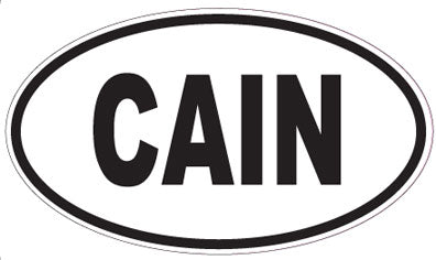 CAIN - Oval Sticker