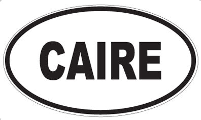 CAIRE - Oval Sticker