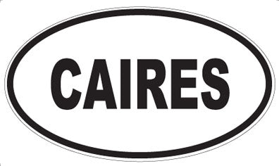 CAIRES - Oval Sticker
