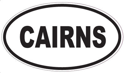 CAIRNS - Oval Sticker