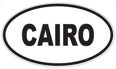 CAIRO - Oval Sticker