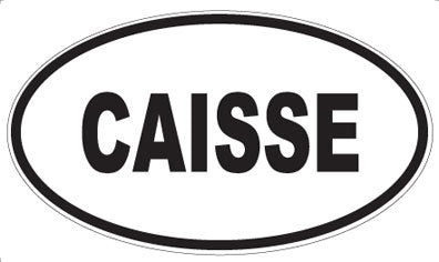 CAISSE - Oval Sticker