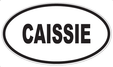 CAISSIE - Oval Sticker