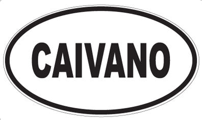 CAIVANO - Oval Sticker