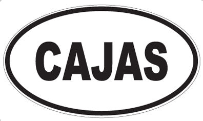 CAJAS - Oval Sticker