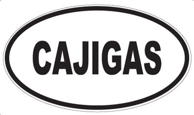 CAJIGAS - Oval Magnet