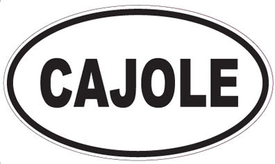 CAJOLE - Oval Sticker