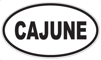 CAJUNE - Oval Sticker