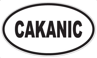 CAKANIC - Oval Sticker