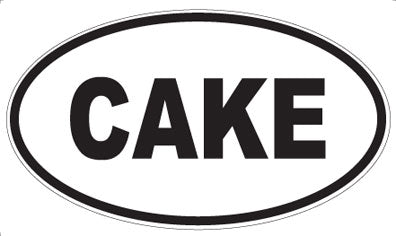 CAKE - Oval Magnet