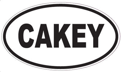 CAKEY - Oval Sticker