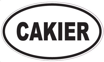 CAKIER - Oval Sticker