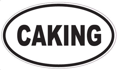CAKING - Oval Sticker