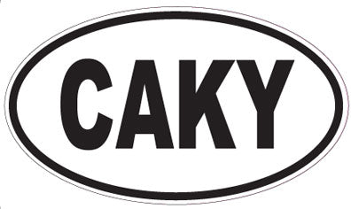 CAKY - Oval Sticker