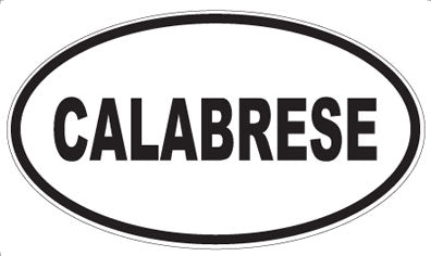 CALABRESE - Oval Sticker