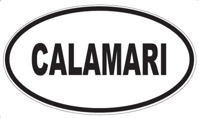 CALAMARI - Oval Sticker
