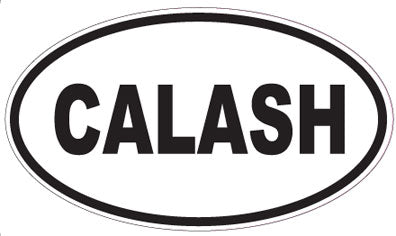 CALASH - Oval Sticker