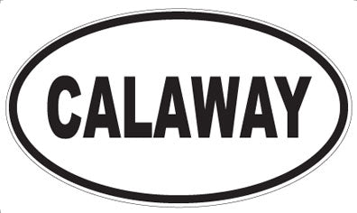 CALAWAY - Oval Magnet