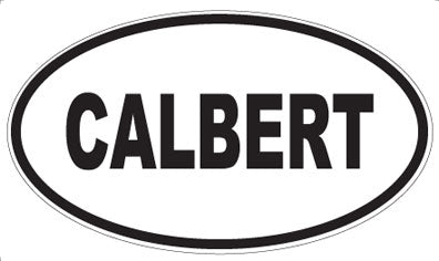 CALBERT - Oval Sticker