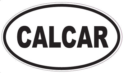 CALCAR - Oval Sticker