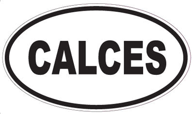 CALCES - Oval Sticker