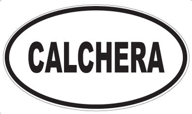 CALCHERA - Oval Sticker