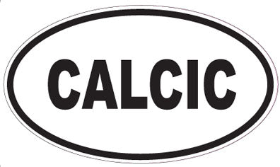 CALCIC - Oval Sticker