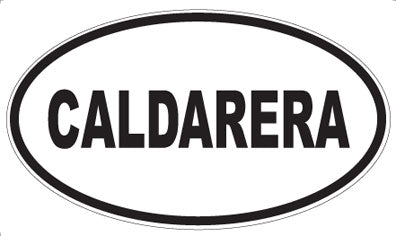 CALDARERA - Oval Magnet