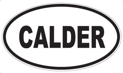 CALDER - Oval Sticker