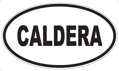 CALDERA - Oval Sticker